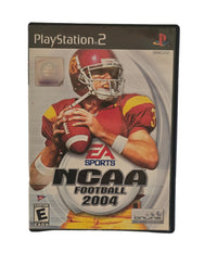 PlayStation 2 game case for 'NCAA Football 2004' on a plain background